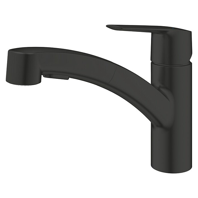 Grohe QuickFix Start Spültischarmatur Start (Schwarz, Schwenkbar, Matt) | BAUHAUS
