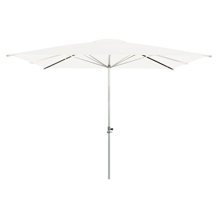 Doppler Alu Expert Sonnenschirm Teleskop  (Weiß, 350 x 350 cm)