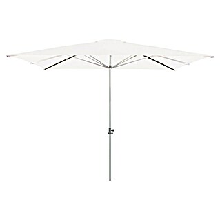 Doppler Alu Expert Marktschirm Teleskop (Weiß, Bespannungsmaß (L x B): 350 x 350 cm)
