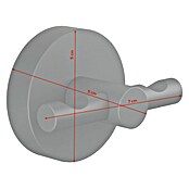 Tesa Moon Handdoekhaak MOON (Met 2 armen, Zwart, Mat) | BAUHAUS
