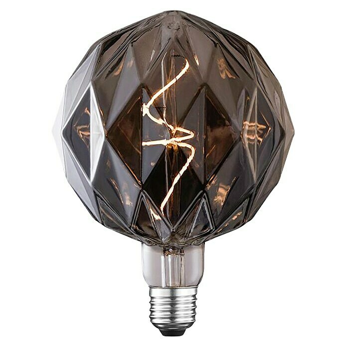 Bombilla incandescente Diamante (4 W, E27, Blanco cálido, Gris) | BAUHAUS