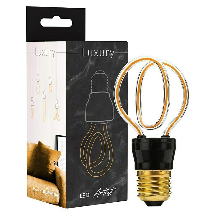 Bombilla LED Artist alargada (E27, Blanco cálido, 240 lm, 5 W) | BAUHAUS
