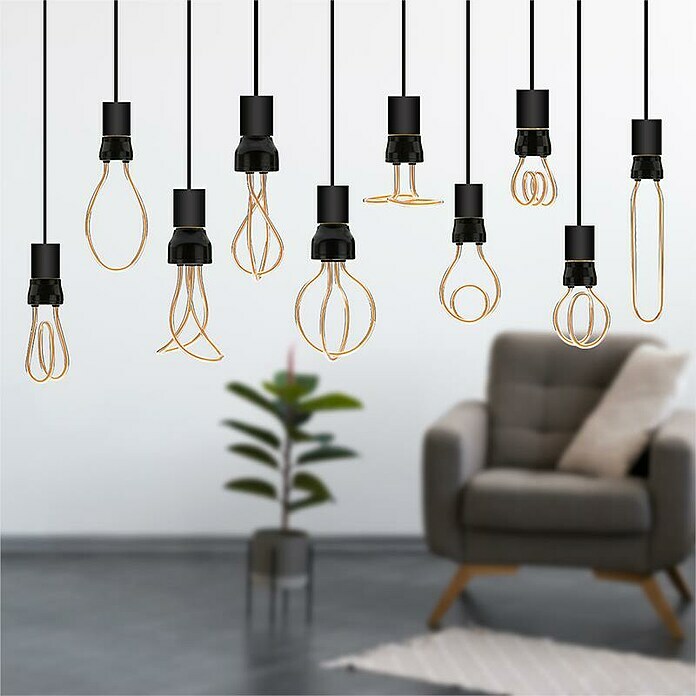 Bombilla LED Artist alargada (E27, Blanco cálido, 240 lm, 5 W) | BAUHAUS