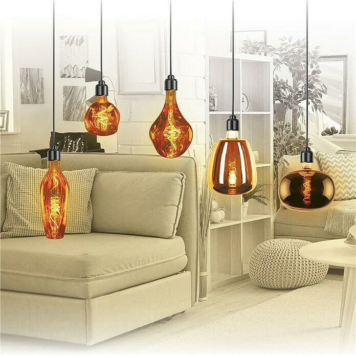 Bombilla incandescente (4 W, E27, Blanco cálido, 120 lm, Redonda) | BAUHAUS