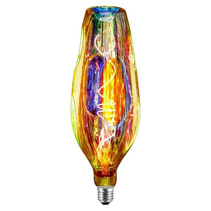 Bombilla incandescente arcoíris (4 W, E27, Tubular) | BAUHAUS