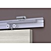 Optimum Schiebetür-Komplettset Optirail (83 x 204 cm, Eiche Hellgrau, Wabe) | BAUHAUS