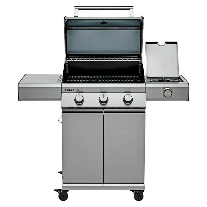 Grandstate Gasgrill Eagle 311 (Grillfläche (B x T): 60 x 45 cm, 10,5 kW, Anzahl Brenner: 3 Stk., Material Grillfläche: Gusseisen) | BAUHAUS