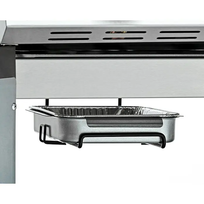 Grandstate Gasgrill Eagle 311 - Grillfläche (B x T): 60 x 45 cm, 10,5 kW, Anzahl Brenner: 3 Stk., Material Grillfläche: Edelstahl - Aufnahme des Grill-Auffangbehälters aus Edelstahl mit Tropfschale für eine einfache Reinigung.