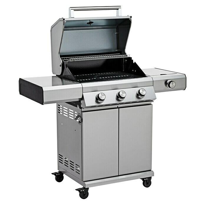 Grandstate Gasgrill Eagle 311 (Grillfläche (B x T): 60 x 45 cm, 10,5 kW, Anzahl Brenner: 3 Stk., Material Grillfläche: Gusseisen) | BAUHAUS