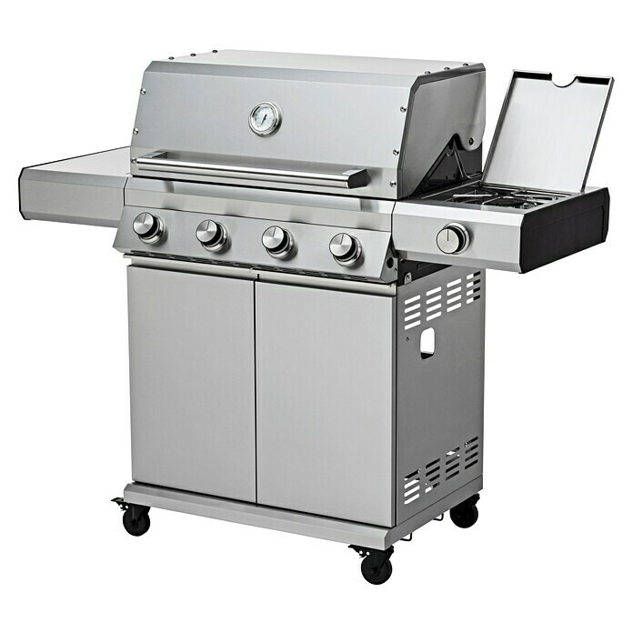 Grandstate Gasgrill Eagle 411 (Grillfläche (B x T): 71 x 45 cm, 14 kW, Anzahl Brenner: 4 Stk., Material Grillfläche: Edelstahl) | BAUHAUS