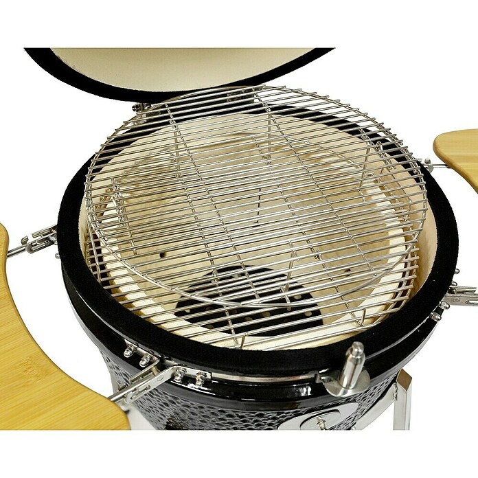 Flame Rock  Holzkohlegrill Kamado 22 (Durchmesser Grillfläche: 47 cm, Grau) | BAUHAUS