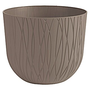 Lienbacher Pflanztopf Nature (Außenmaß (Ø x H): 30 x 24,7 cm, Kunststoff, Dunkelbeige)