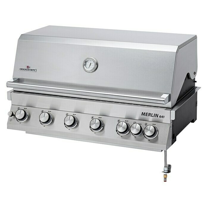 Grandstate Gasgrill Merlin 641 Built-In (Grillfläche (B x T): 88 x 44 cm, 21 kW, Anzahl Brenner: 6 Stk.) | BAUHAUS