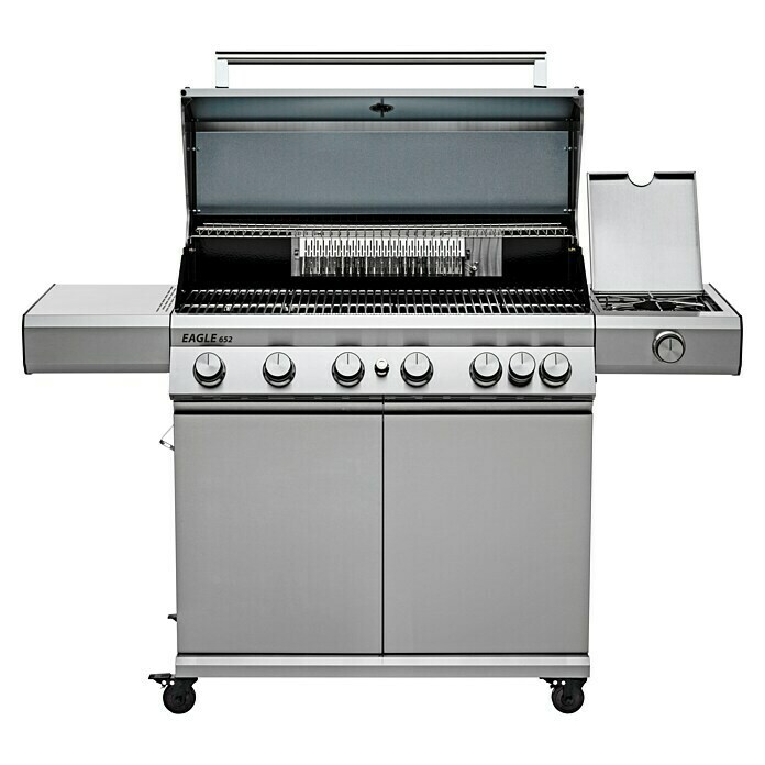 Grandstate Gasgrill Eagle 652 (Grillfläche (B x T): 90 x 45 cm, 24,2 kW, Anzahl Brenner: 6 Stk., Material Grillfläche: Edelstahl) | BAUHAUS