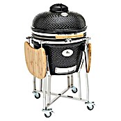 Flame Rock  Holzkohlegrill Kamado 24 Pro (Durchmesser Grillfläche: 52 cm, Schwarz) | BAUHAUS