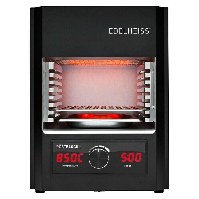 Edelheiss Elektrogrill Röstblock (Grillfläche (B x T): 18,5 x 30 cm, 1,6 kW, Anzahl Brenner: 1 Stk.) | BAUHAUS