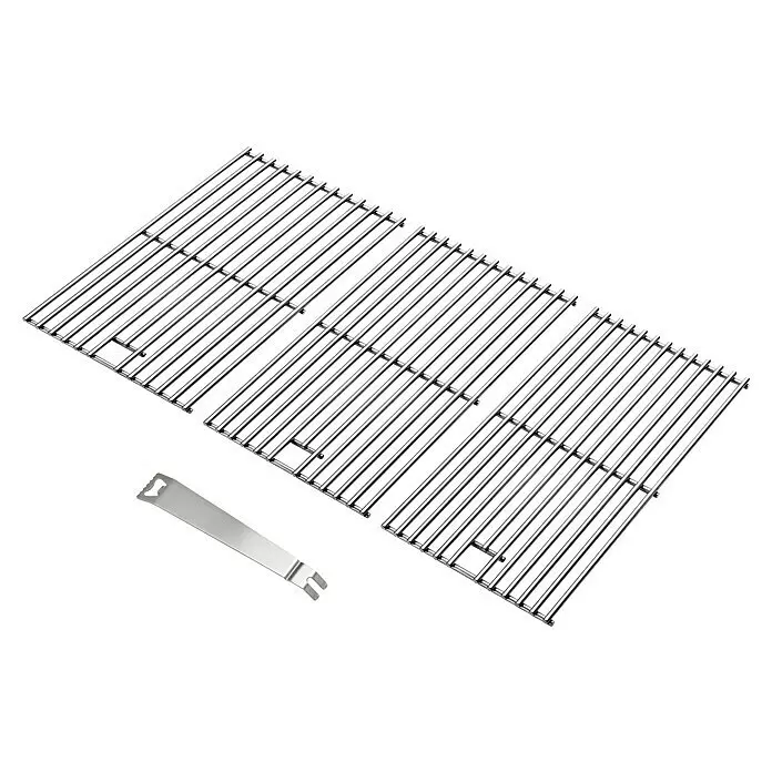 Grandstate Gasgrill Eagle 411 - Grillfläche (B x T): 71 x 45 cm, 14 kW, Anzahl Brenner: 4 Stk., Material Grillfläche: Edelstahl - Zwei Edelstahl-Grillroste und ein passender Hebewerkzeug.