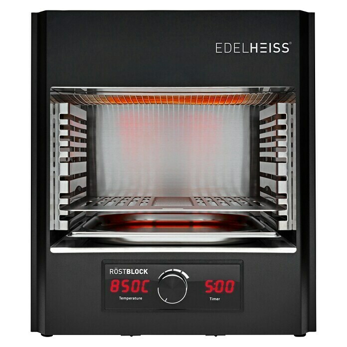 Edelheiss Elektrogrill Röstblock (Grillfläche (B x T): 28,5 x 30 cm, 2,65 kW, Anzahl Brenner: 2 Stk.) | BAUHAUS