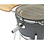 Flame Rock  Holzkohlegrill Kamado 22 Pro (Durchmesser Grillfläche: 49 cm, Grau) | BAUHAUS