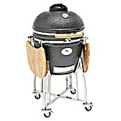 Flame Rock  Holzkohlegrill Kamado 22 Pro (Durchmesser Grillfläche: 49 cm, Grau) | BAUHAUS