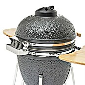 Flame Rock  Holzkohlegrill Kamado 22 Pro (Durchmesser Grillfläche: 49 cm, Grau) | BAUHAUS