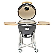 Flame Rock  Holzkohlegrill Kamado 22 Pro (Durchmesser Grillfläche: 49 cm, Grau) | BAUHAUS