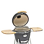 Flame Rock  Holzkohlegrill Kamado 22 Pro (Durchmesser Grillfläche: 49 cm, Grau) | BAUHAUS