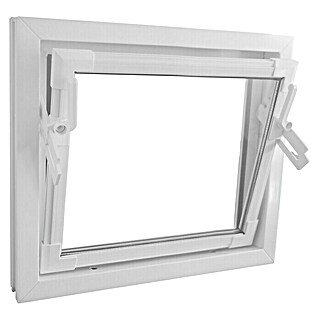 Podrumski prozor s IZO staklom (60 x 50 cm, Bijela)