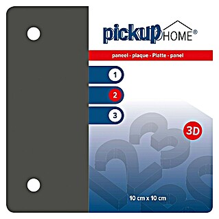 Pickup 3D Home Bord (l x b: 10 x 10 cm, Grijs)