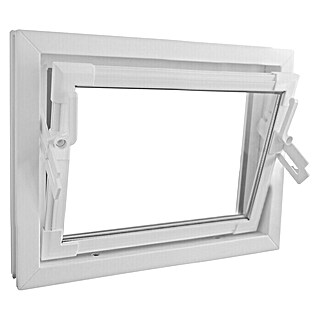 Podrumski prozor s IZO staklom (40 x 60 cm, Bijela)