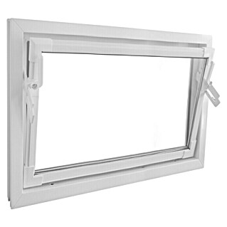 Podrumski prozor s IZO staklom (80 x 60 cm, Bijela)