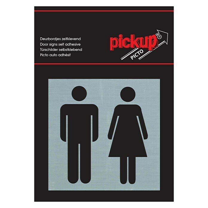 Pickup Aufkleber (Motiv: Mann/Frau, L x B: 80 x 80 mm)