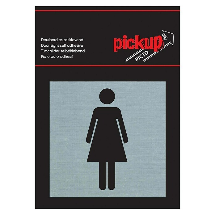 Pickup Aufkleber (Motiv: Damen, L x B: 80 x 80 mm)