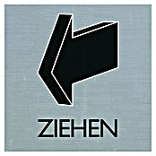 Pickup Aufkleber (Motiv: Ziehen, L x B: 80 x 80 mm)