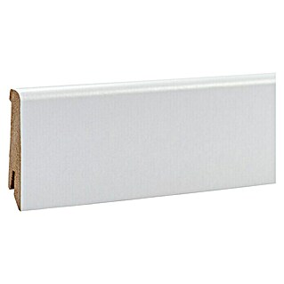 Egger Sockelleiste Weiß (240 cm x 17 mm x 60 mm, MDF)