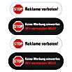 Pickup Aufkleber (Motiv: Bitte keine Werbung)