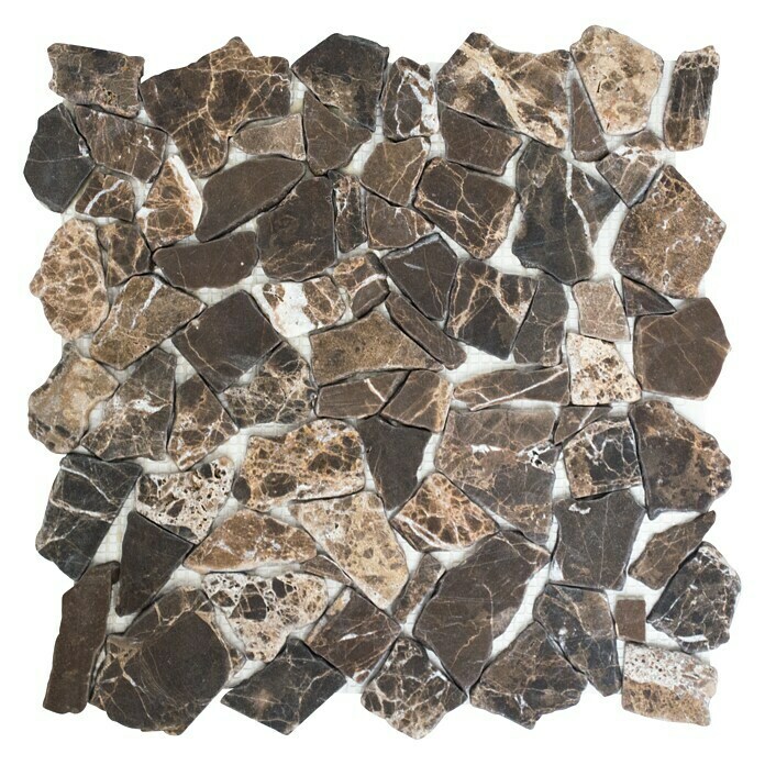 Mosaikfliese CIOT 30/476 (30,5 x 30,5 cm, Braun, Geflammt)
