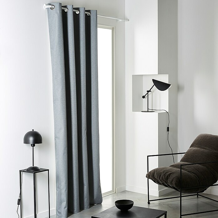 Ösenschal Blackout Prestige (B x H: 140 x 240 cm, 100 % Polyester, Hellgrau)