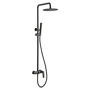 Imex Sistema de ducha Delos (Grifo monomando, Distancia entre orificios: 15 cm, Número de tipos de chorro: 1 ud., Black gun metal)