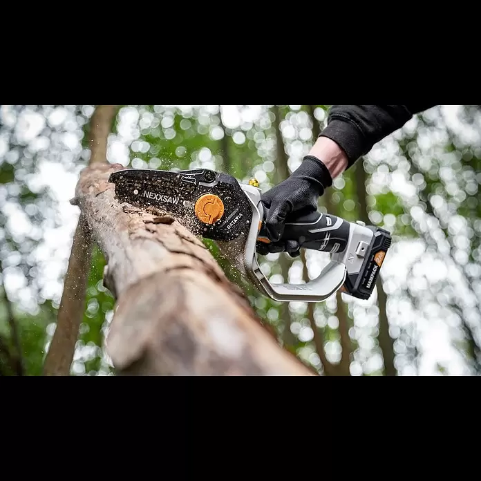 Batavia Maxxpack Akku-Kettensäge Nexxsaw V3.1 - 18 V, 2 Ah, Li-Ionen, 1 Akku, Schwertlänge: 154 mm - The Third Generation Compact Chainsaw | Batavia Nexxsaw