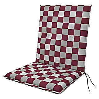 Doppler Sitzauflage Living (Rot kariert, L x B x H: 100 x 48 x 6 cm, Materialzusammensetzung Bezug: Baumwoll-Polyester-Mischgewebe)