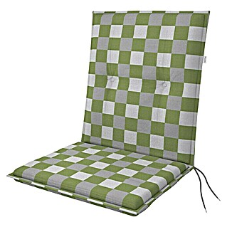 Doppler Sitzauflage Living (Grün kariert, L x B x H: 100 x 48 x 6 cm, Materialzusammensetzung Bezug: Baumwoll-Polyester-Mischgewebe)