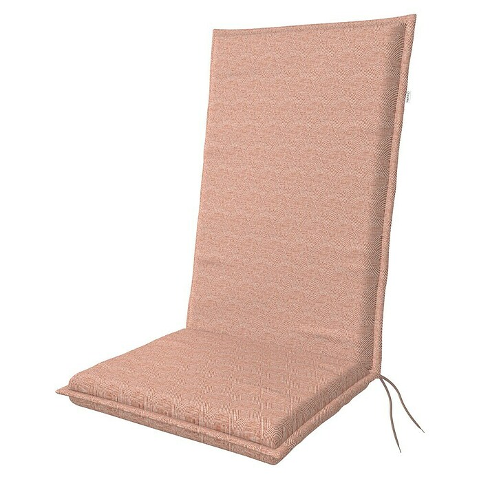 Doppler Sitzauflage Art (Rosa, Hochlehner, L x B x H: 119 x 48 x 6 cm, Materialzusammensetzung Bezug: Baumwoll-Polyester-Mischgewebe) | BAUHAUS