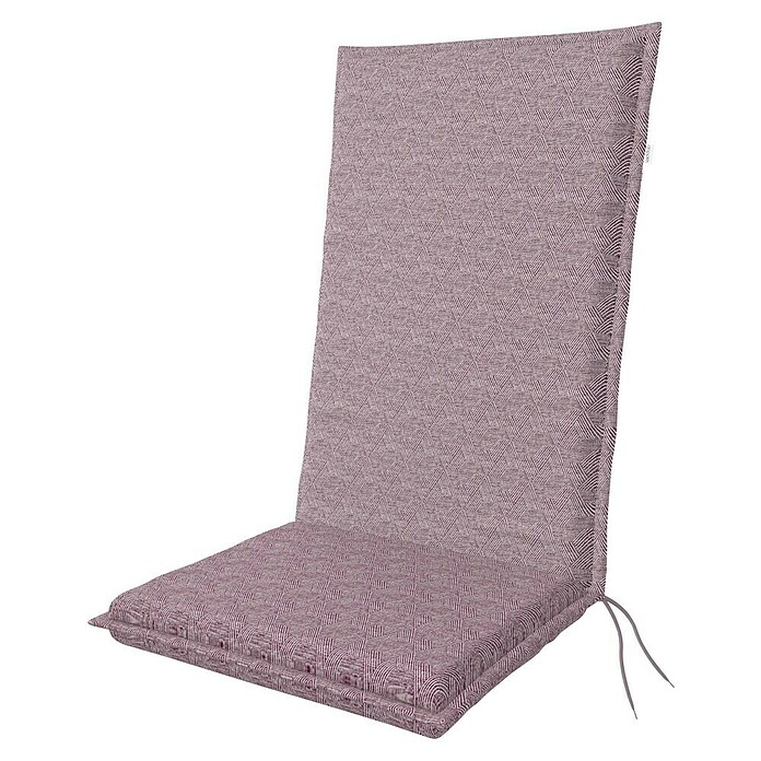 Doppler Sitzauflage Art (Lila, Hochlehner, L x B x H: 119 x 48 x 6 cm, Materialzusammensetzung Bezug: Baumwoll-Polyester-Mischgewebe) | BAUHAUS