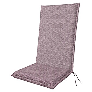 Doppler Sitzauflage Art (Hochlehner, L x B x H: 119 x 48 x 6 cm, Baumwoll-Polyester-Mischgewebe, Lila)