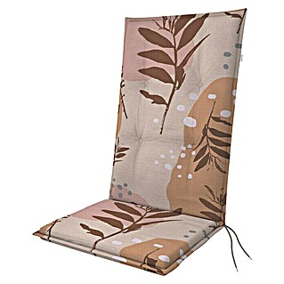 Doppler Sitzauflage Spot (Hochlehner, L x B x H: 118 x 48 x 5 cm, Materialzusammensetzung Bezug: Baumwoll-Polyester-Mischgewebe, Braune Pflanzen)