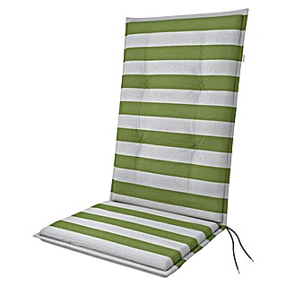 Doppler Sitzauflage Living (Hochlehner, L x B x H: 119 x 48 x 6 cm, Materialzusammensetzung Bezug: Baumwoll-Polyester-Mischgewebe, Grün lieniert)