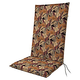 Doppler Sitzauflage Living (Hochlehner, L x B x H: 119 x 48 x 6 cm, Materialzusammensetzung Bezug: Baumwoll-Polyester-Mischgewebe, Blumen)
