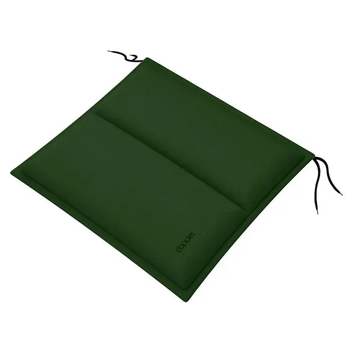 Doppler Outdoor-Sitzkissen City - Dunkelgrün, L x B x H: 48 x 48 x 6 cm - Grünes Doppler Sitzkissen mit Bändern. Das Kissen ist quadratisch und hat eine leichte Polsterung für zusätzlichen Komfort.