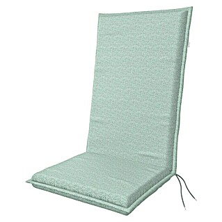 Doppler Sitzauflage Art (Türkis, Hochlehner, L x B x H: 119 x 48 x 6 cm, Materialzusammensetzung Bezug: Baumwoll-Polyester-Mischgewebe)